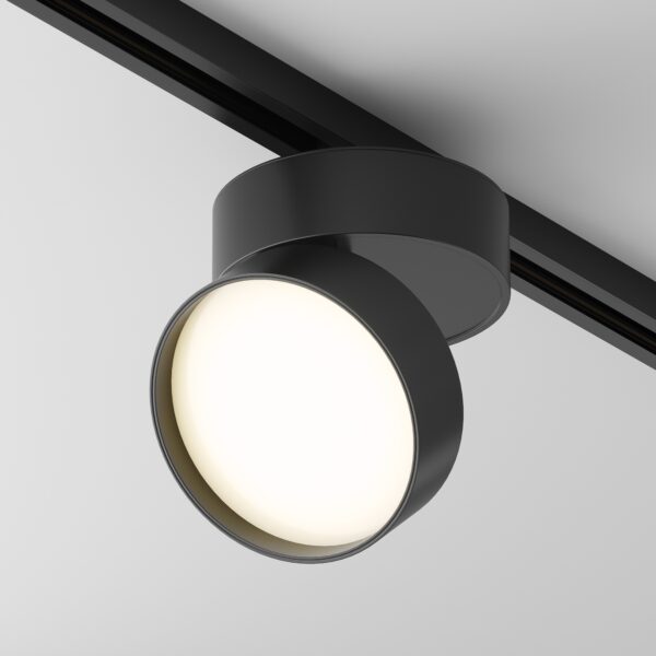 Oprawa do szyn 1-fazowych UNITY ONDA TR007-1-18W3K-B, czarna, LED 18 W 3000 K – Maytoni
