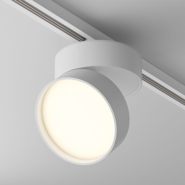 Oprawa do szyn 1-fazowych UNITY ONDA TR007-1-18W3K-W, biała, LED 18 W 3000 K – Maytoni
