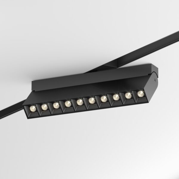 Oprawa liniowa do szyn magnetycznych S35 POINTS ROT TR015-2-20W3K-B, czarna, LED 20 W 3000 K – Maytoni