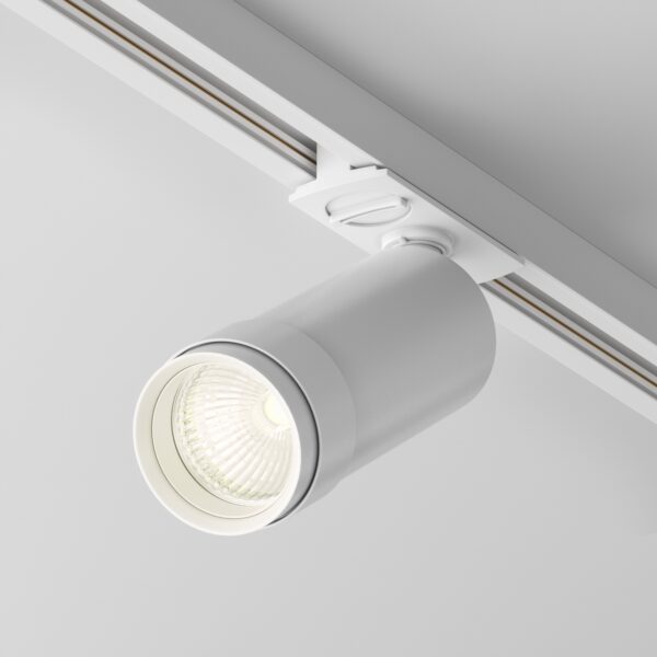 Reflektor do szyn 1-fazowych UNITY FOCUS ZOOM TR021-1-12B3K-Z-W, biały, LED 12 W 3000 K – Maytoni