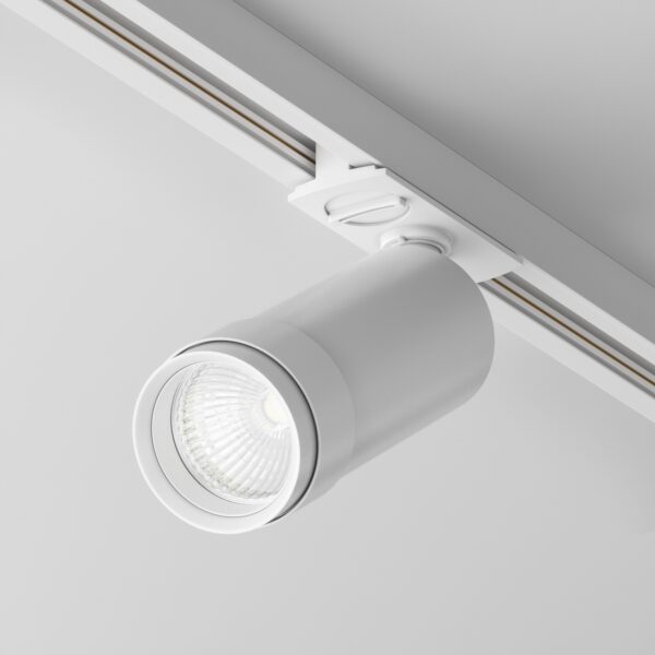 Reflektor do szyn 1-fazowych UNITY FOCUS ZOOM TR021-1-12B4K-Z-D-W, biały, LED 12 W 4000 K – Maytoni