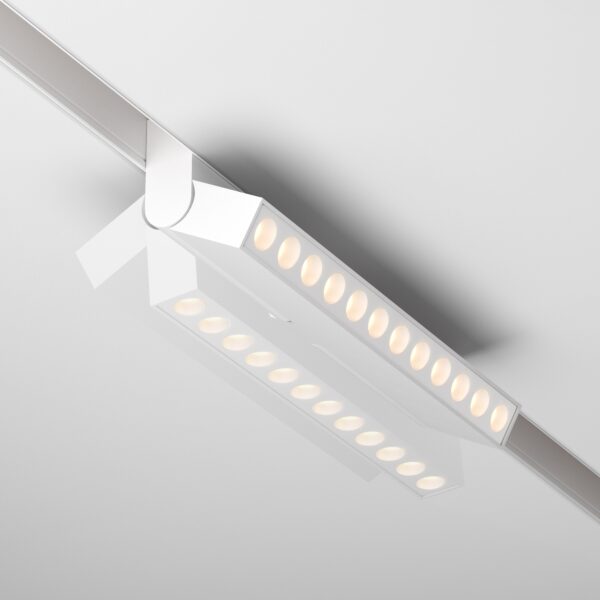Oprawa liniowa do szyn magnetycznych EXILITY POINTS ROT TR033-4-12WTW-DD-W, biała, LED 12 W – Maytoni