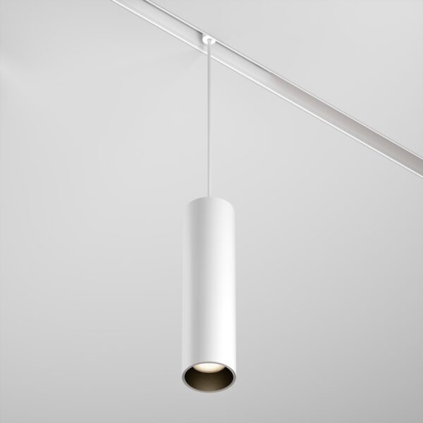 Lampa wisząca do szyn magnetycznych EXILITY FOCUS LED TR041-2-12W3K-W, biała, 12 W 3000 K – Maytoni