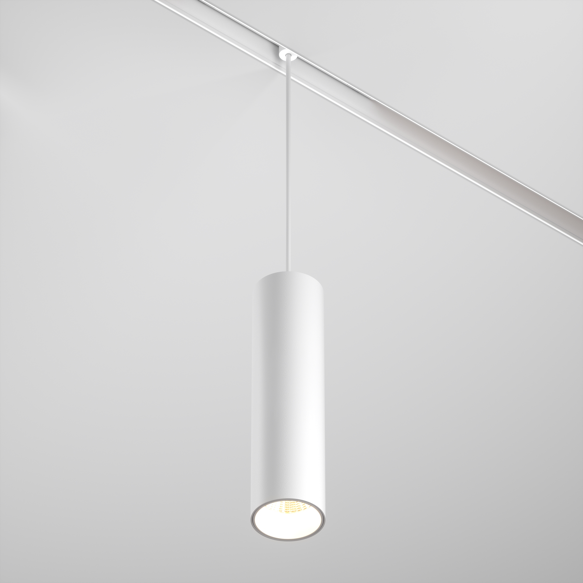 Lampa wisząca do szyn magnetycznych EXILITY FOCUS LED TR041-4-12W3K-M-DS-W, biała, 12 W – Maytoni