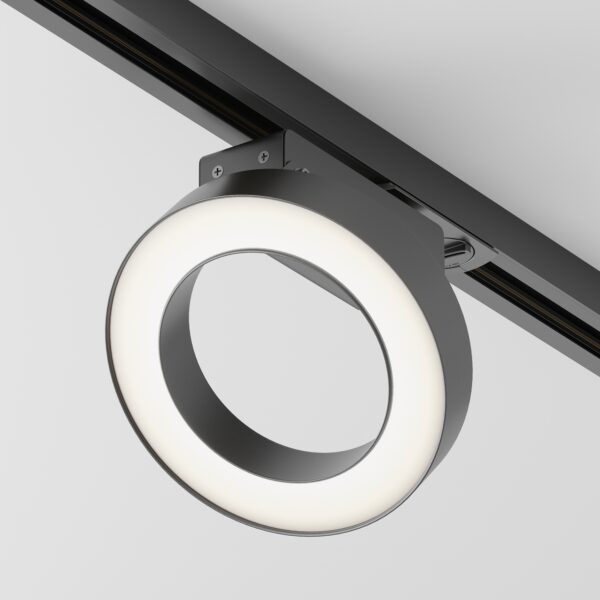 Oprawa do szyn 1-fazowych UNITY RIM TR044-1-12W3K-B, czarna, LED 12 W 3000 K – Maytoni