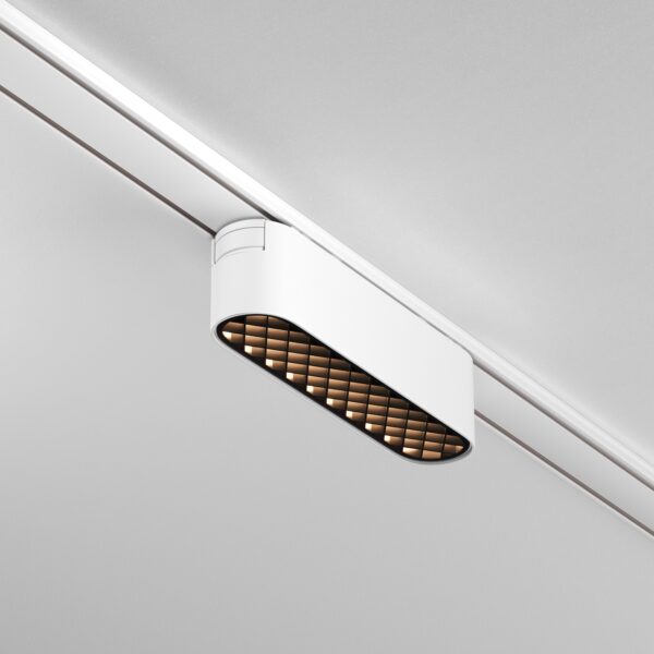 Oprawa liniowa do szyn magnetycznych RADITY BASIS GRID TR084-1-6W4K-W, biała, LED 6 W 4000 K – Maytoni