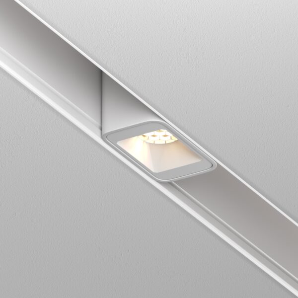 Oprawa liniowa do szyn magnetycznych EXILITY POINTS S TR100-2-2W3K-S-W, biała, LED 2 W 3000 K – Maytoni
