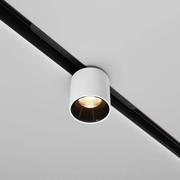 Oprawa do szyn magnetycznych EXILITY ALFA S TR132-2-7W3K-W, czarna, LED 6 W 3000 K – Maytoni