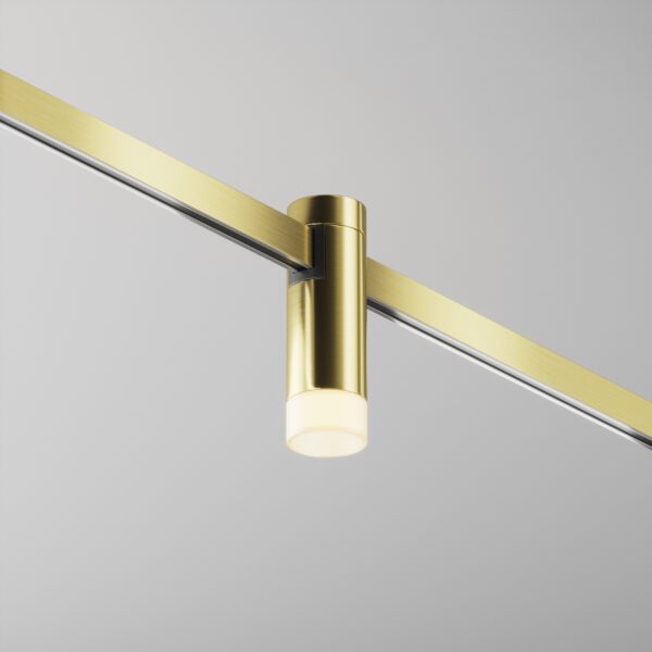 Oprawa do szyn magnetycznych FLARITY SKIM TR145-1-3W2.7K-W-BS-DE, mosiądz, LED 3 W 2700 K – Maytoni