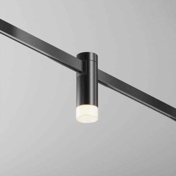 Oprawa do szyn magnetycznych FLARITY SKIM TR145-1-3W3K-W-B-DE, czarna, LED 3 W 3000 K – Maytoni