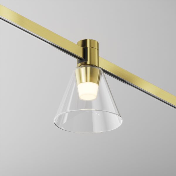 Oprawa do szyn magnetycznych FLARITY BIANCA TR147-1-3W2.7K-BS-DE, mosiądz, LED 3 W 2700 K – Maytoni