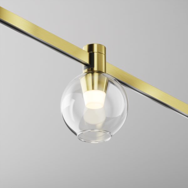 Oprawa do szyn magnetycznych FLARITY BUBBLE TR148-1-3W2.7K-BS-DE, mosiądz, LED 3 W 2700 K – Maytoni