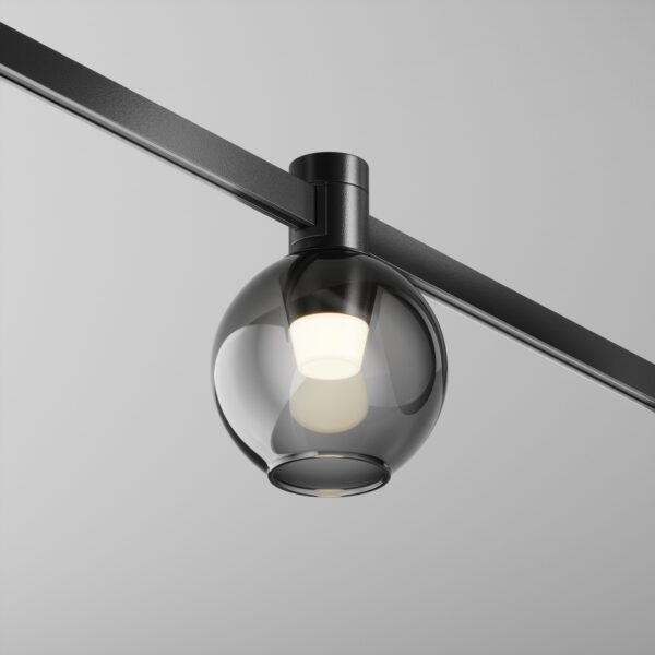 Oprawa do szyn magnetycznych FLARITY BUBBLE TR148-1-3W3K-B-DE, czarna, LED 3 W 3000 K – Maytoni