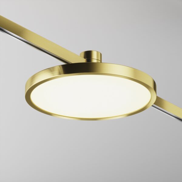Oprawa do szyn magnetycznych FLARITY PLATO TR153-1-10W2.7K-BS-DE, mosiądz, LED 10 W 2700 K – Maytoni