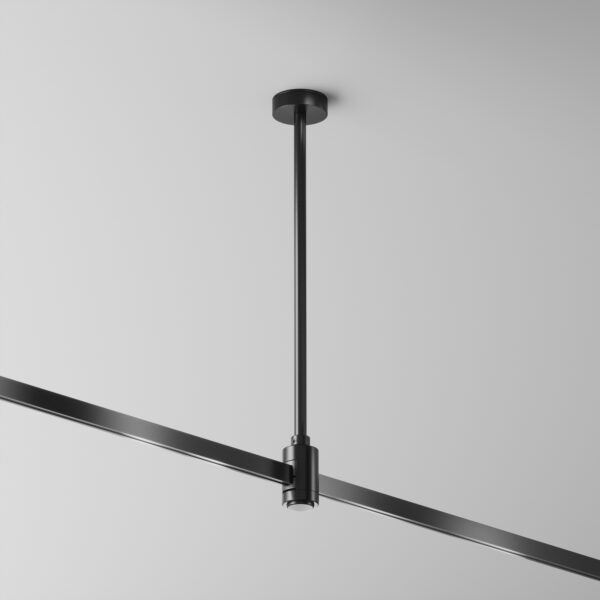 Uchwyt sufitowy z wejściem zasilania FLARITY TRA158C-B1-B, czarny, wymiar montażowy 300 mm – Maytoni