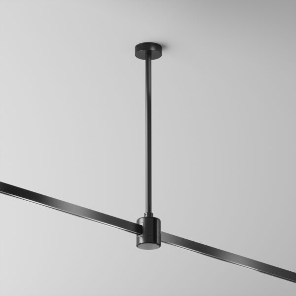 Uchwyt sufitowy z prostym łącznikiem zasilającym FLARITY TRA158C-IPC1-B, czarny, wymiar montażowy 300 mm – Maytoni
