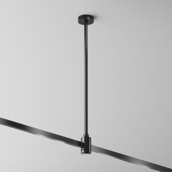Uchwyt sufitowy pojedynczy wydłużony FLARITY TRA158C-SL1-B, czarny, wymiar montażowy 360 mm – Maytoni
