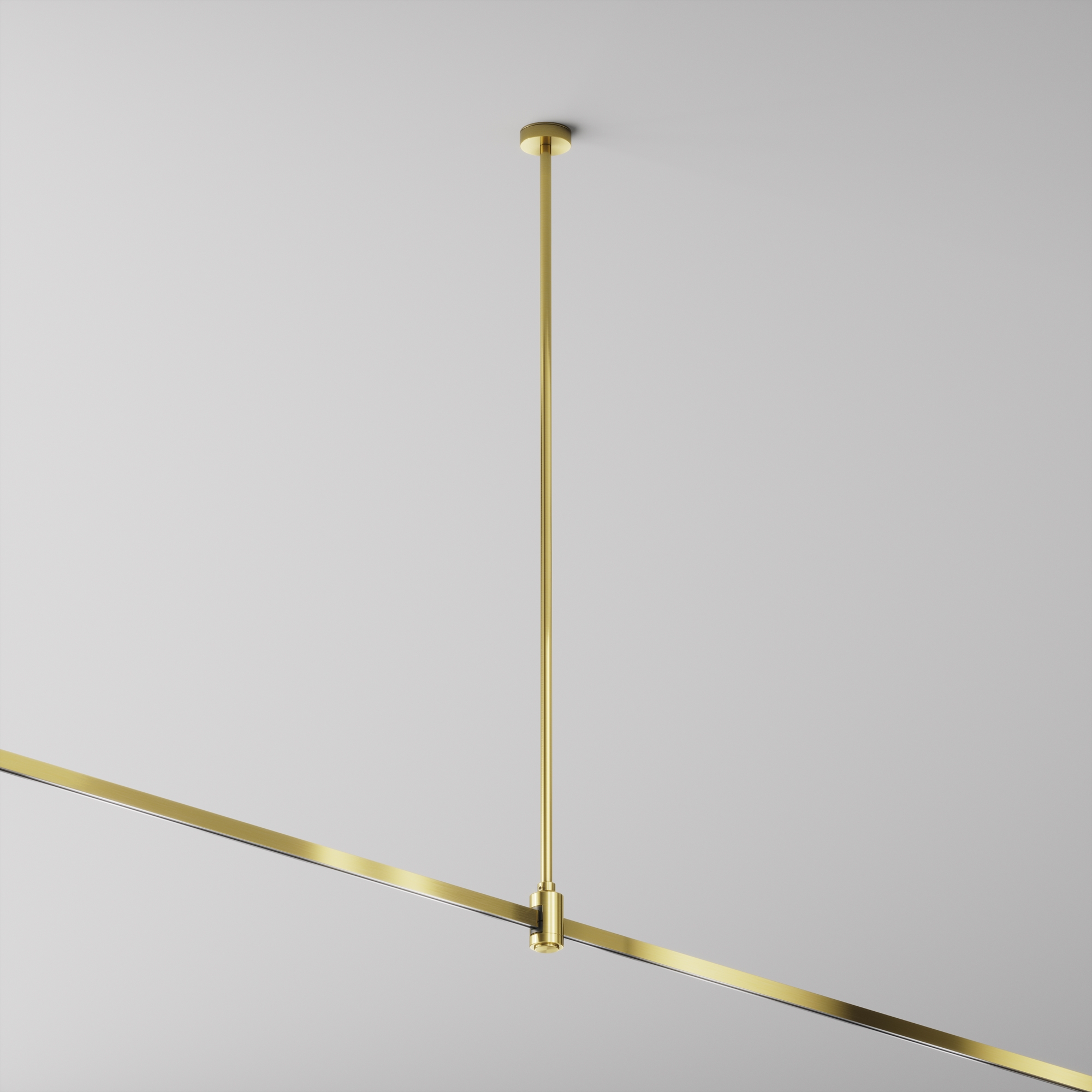 Uchwyt sufitowy z wejściem zasilania FLARITY TRA159C-B1-BS, mosiądz, wymiar montażowy 700 mm – Maytoni