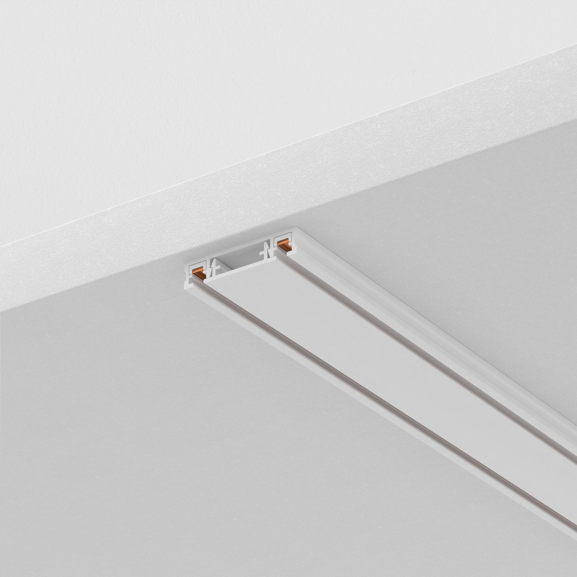 Szyna magnetyczna natynkowa z zaślepkami RADITY TRX084EC-112W, biała, 200 cm – Maytoni
