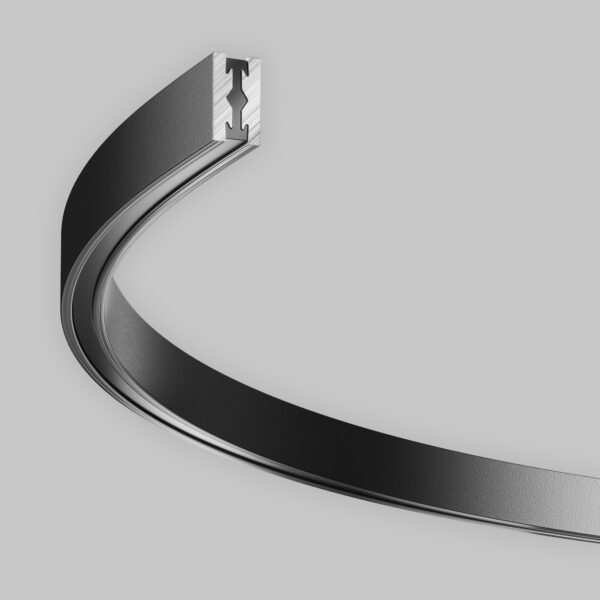 Szyna magnetyczna półokrągła FLARITY TRX154-SR-D650-B, czarna – Maytoni