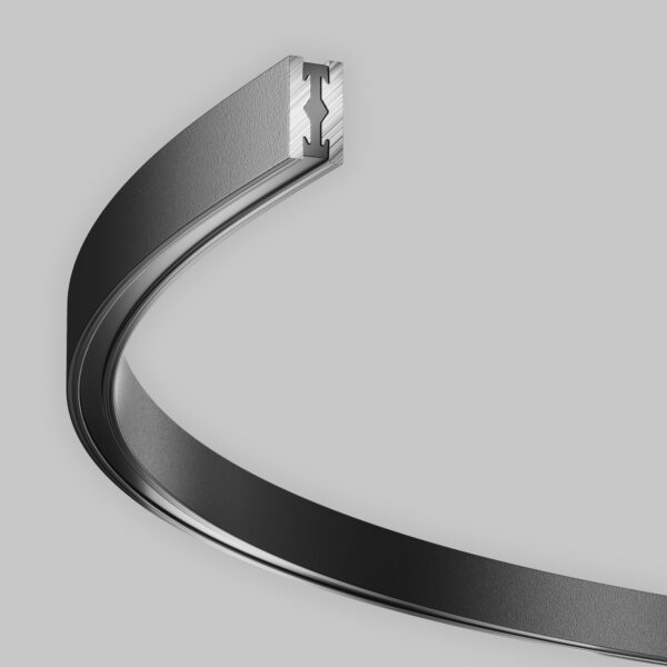 Szyna magnetyczna półokrągła FLARITY TRX154-SR-D800-B, czarna – Maytoni