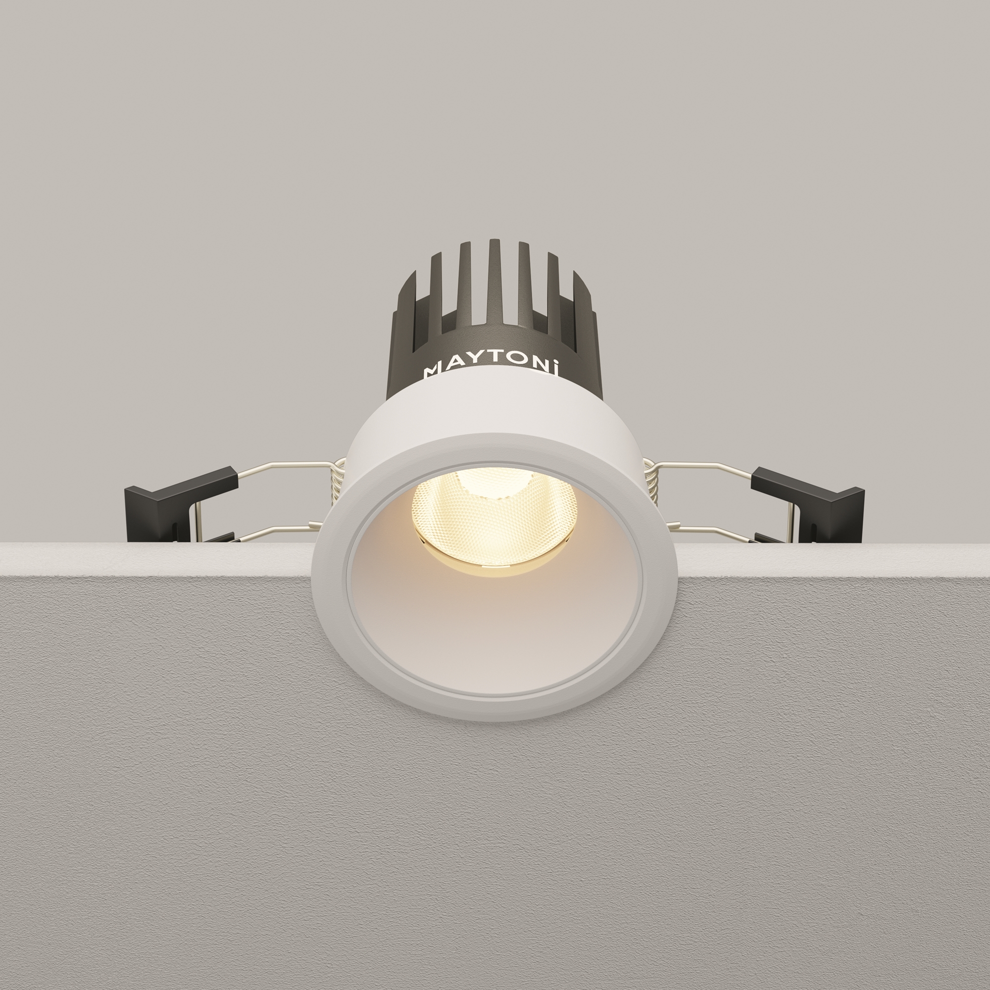 Oprawa sufitowa wpuszczana DIP DL115-10W-3K-W, biała, LED 10 W 3000 K – Maytoni - obrazek 3