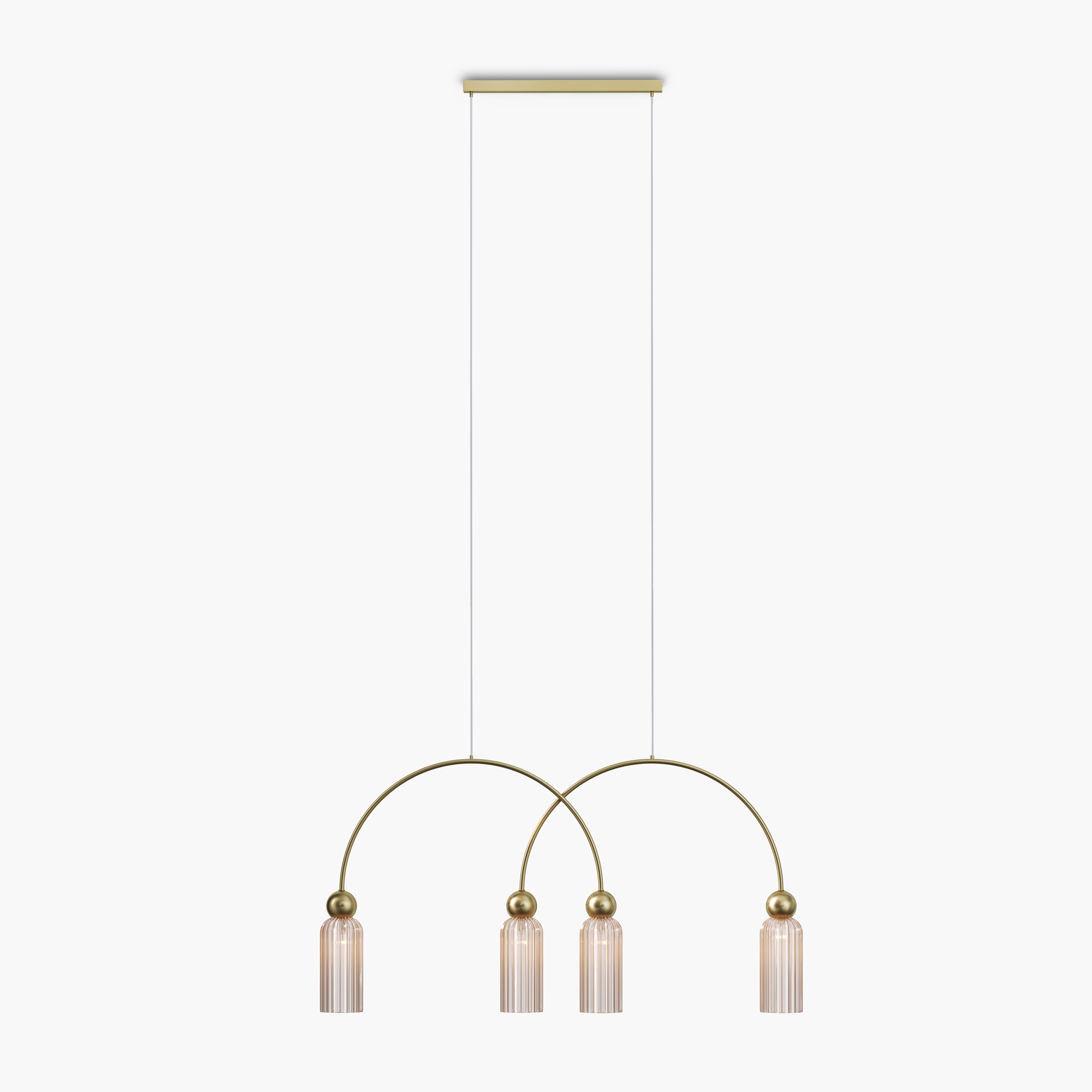 Lampa wisząca nowoczesna ANTIC MOD302PL-04CG, złota / koniakowa, 4×E14 – Maytoni - obrazek 4