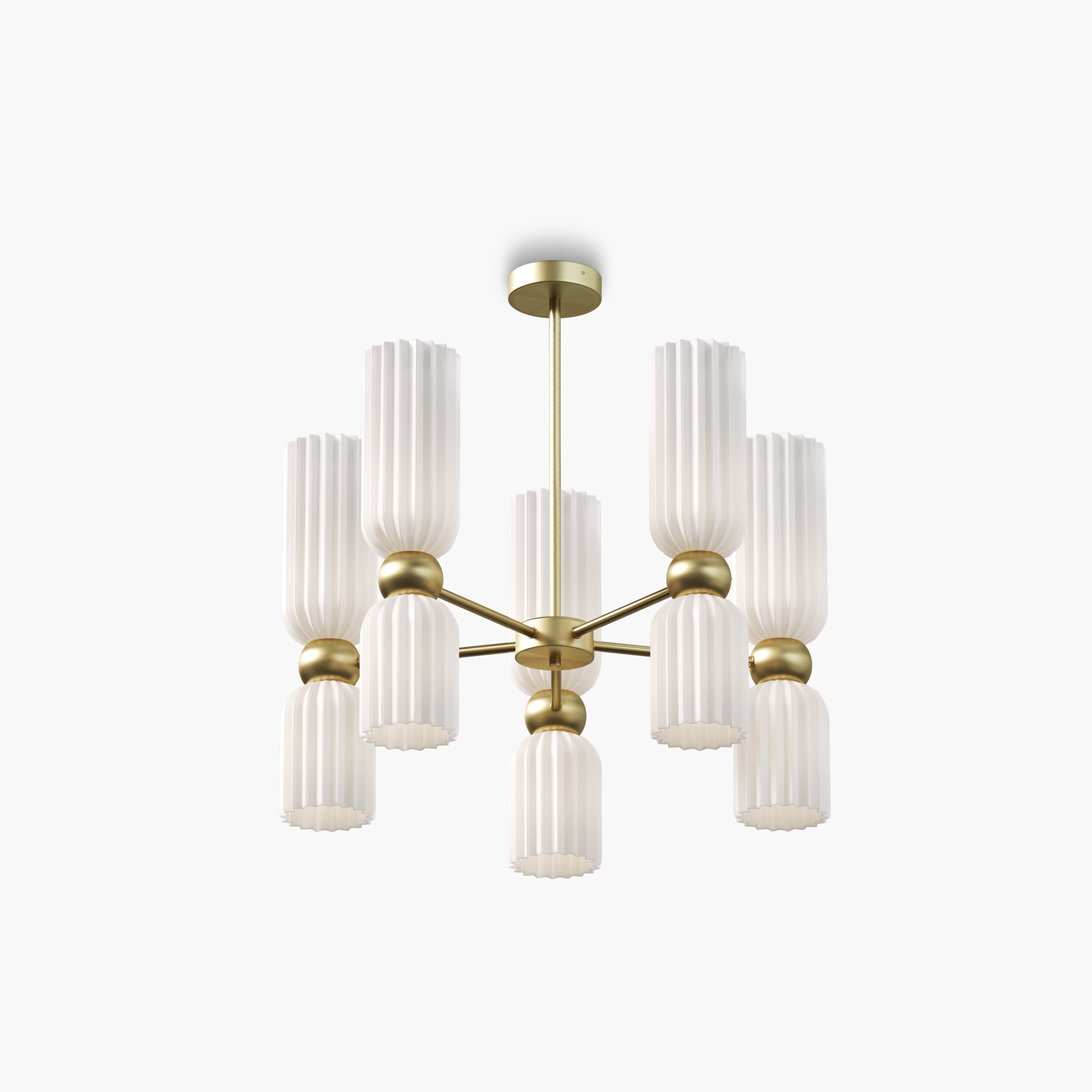 Lampa wisząca nowoczesna ANTIC MOD302PL-10W, złoto-biała, 10×E14 – Maytoni - obrazek 3