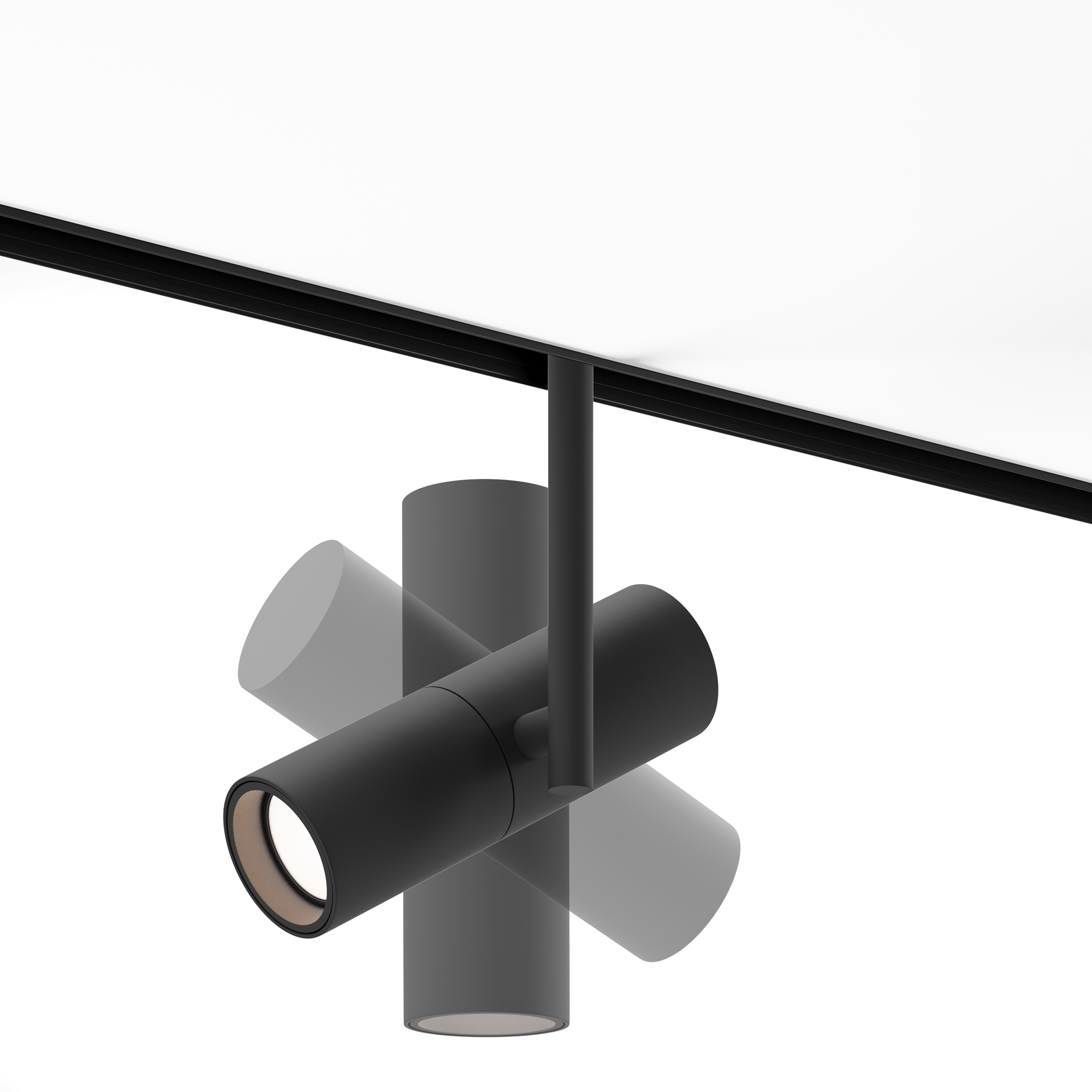 Reflektor do szyn magnetycznych EXILITY ELTI TR005-4-12W-DS-B, czarny, LED 12 W – Maytoni - obrazek 4