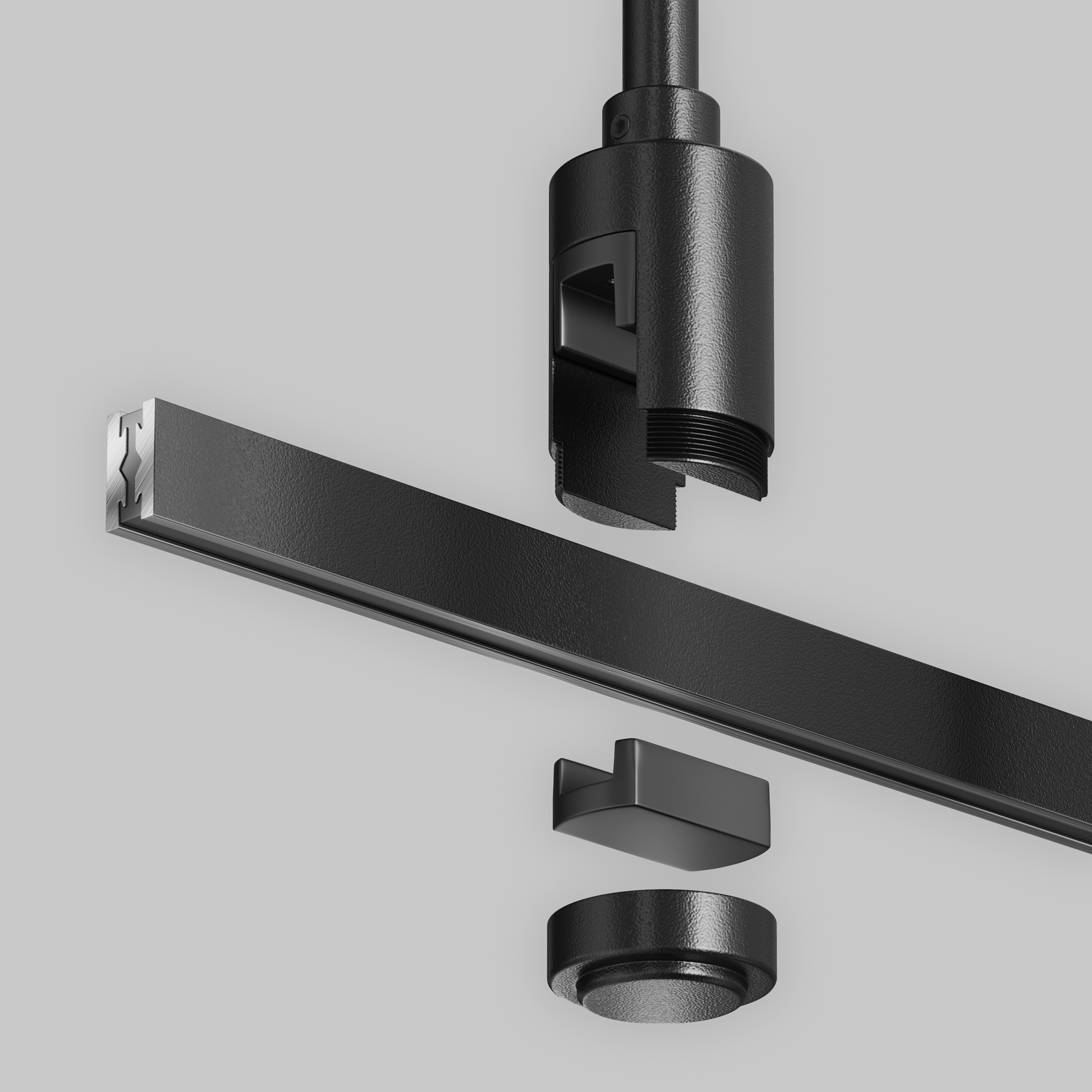 Uchwyt sufitowy z wejściem zasilania FLARITY TRA158C-BL1-B, czarny, wymiar montażowy 360 mm – Maytoni - obrazek 3