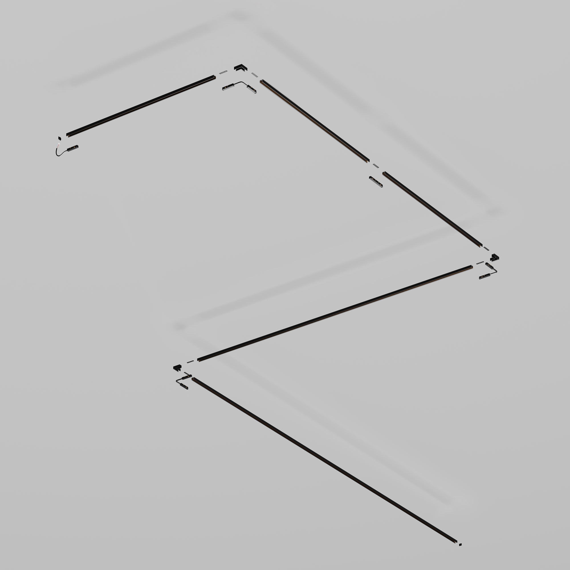Szyna magnetyczna natynkowa/zwieszana TENITY TRX239-412B, czarna, 200 cm – Maytoni - obrazek 3
