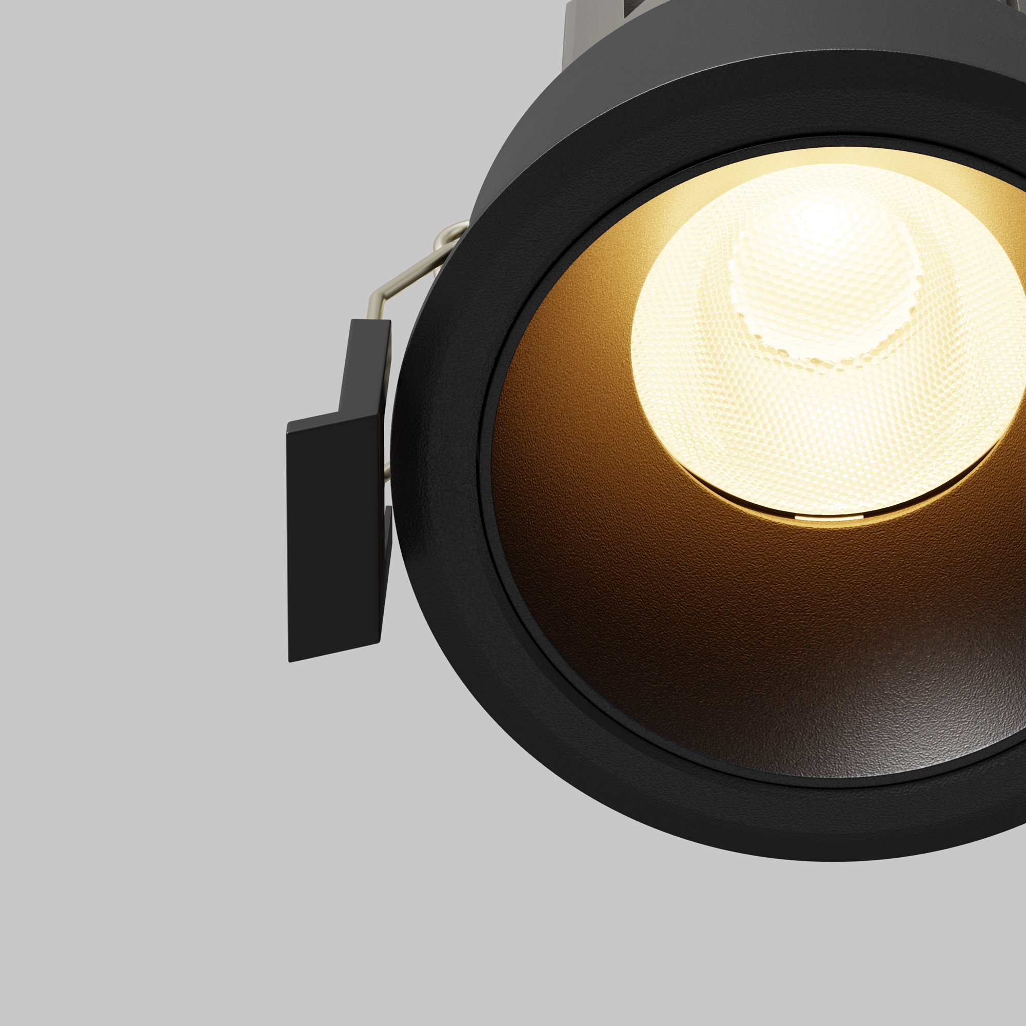 Oprawa sufitowa wpuszczana DIP DL115-10W-3K-B, czarna, LED 10 W 3000 K – Maytoni - obrazek 2