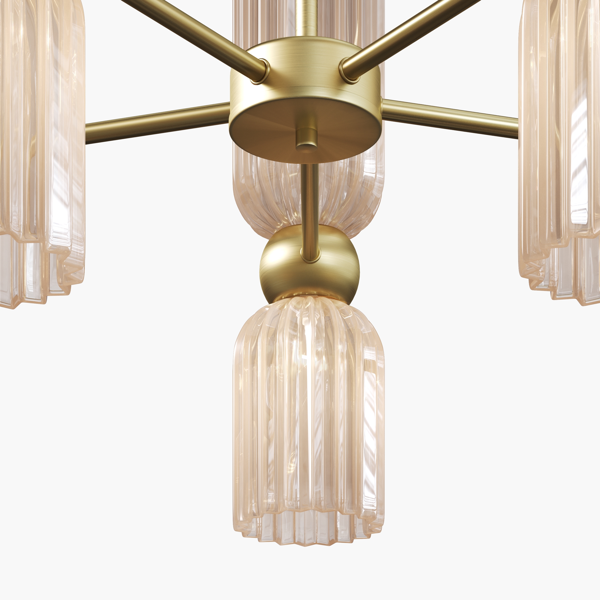 Lampa wisząca nowoczesna ANTIC MOD302PL-10CG, złota / koniakowa, 10×E14 – Maytoni - obrazek 3