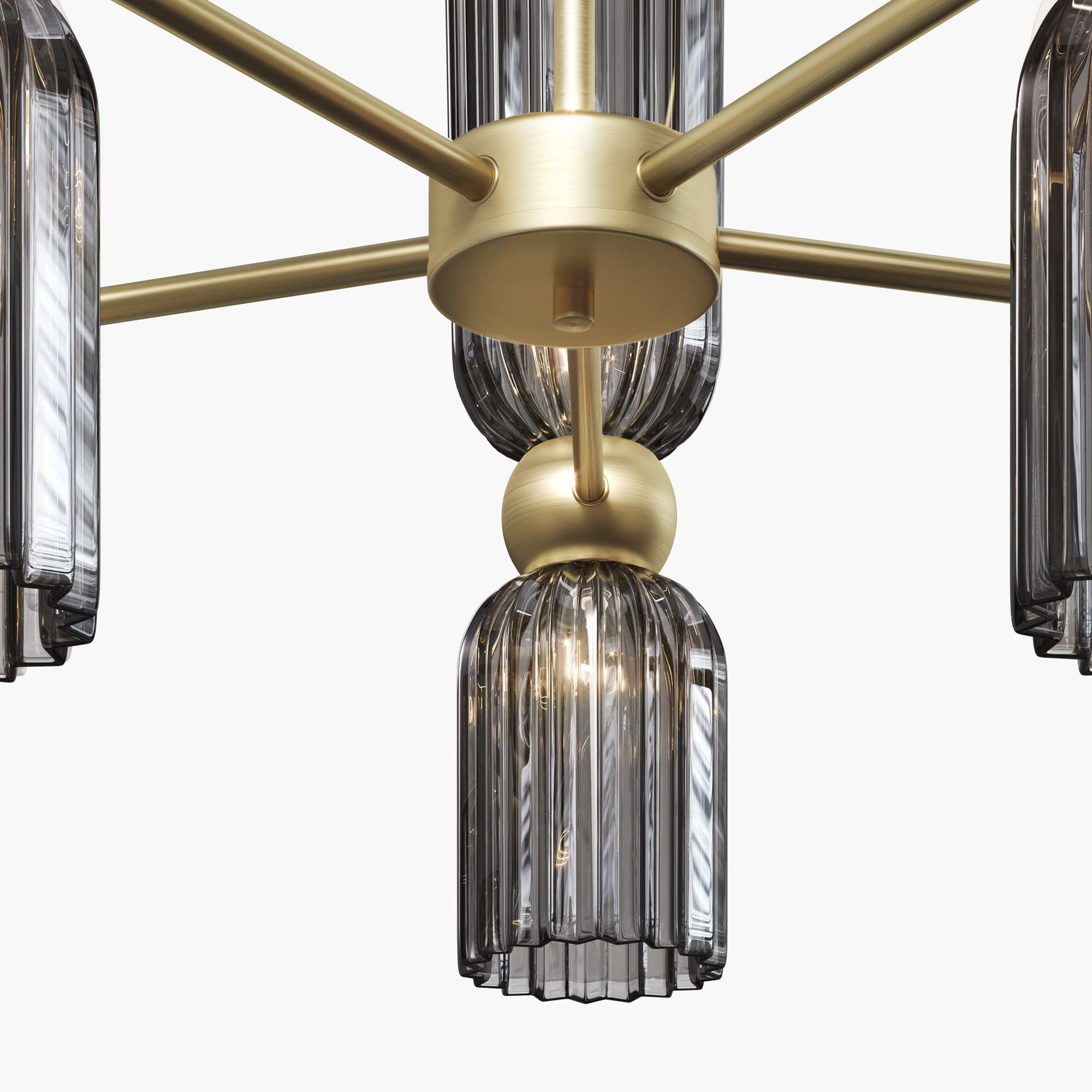 Lampa wisząca nowoczesna ANTIC MOD302PL-10GR, złoto-szara, 10×E14 – Maytoni - obrazek 3