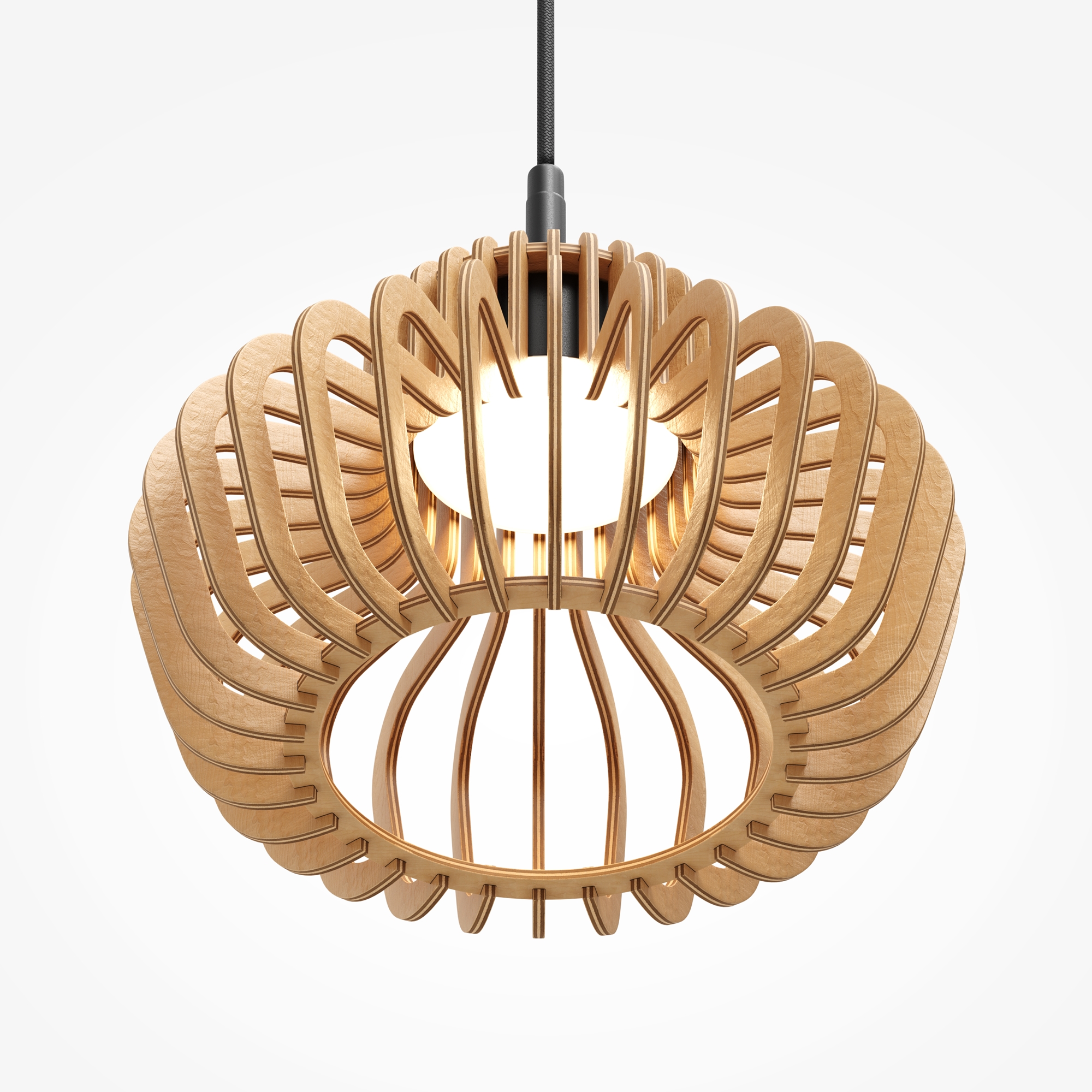 Lampa wisząca nowoczesna NAMIKI MOD465PL-L12BK2, czarno-beżowa, LED 14 W CCT 2700/3000/4000 K – Maytoni - obrazek 3