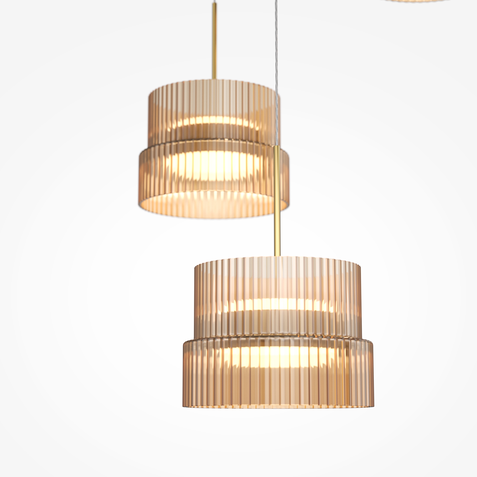 Lampa wisząca nowoczesna SCALA MOD496PL-L33BZK, brązowa / koniakowa, LED 33 W 3000 K – Maytoni - obrazek 2
