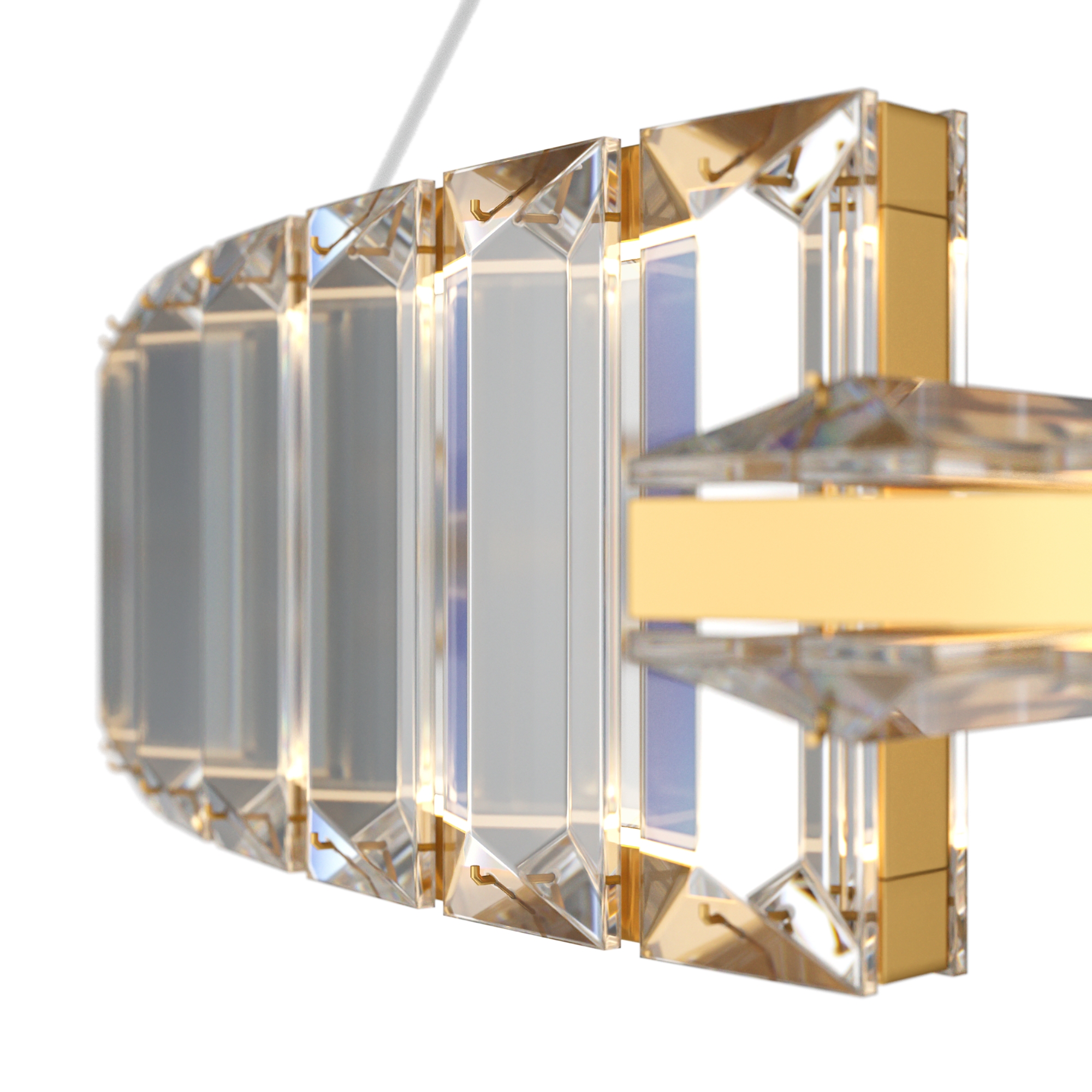 Lampa wisząca nowoczesna KRONE P097PL-L36BS3K1, mosiądz, LED 36 W 3000 K – Maytoni - obrazek 2