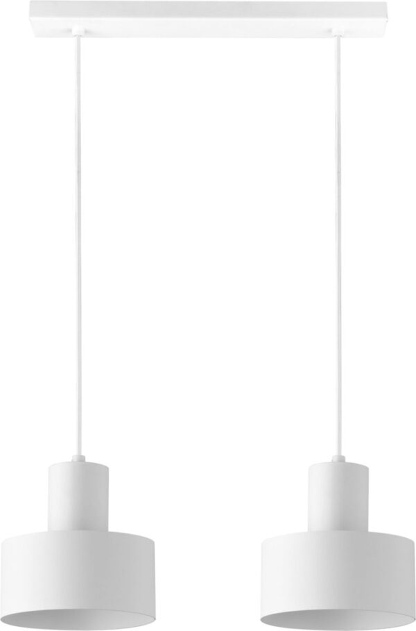 Lampa wisząca minimalistyczna RIF 2 biały, 2 × E27 – Sigma Lighting 30904