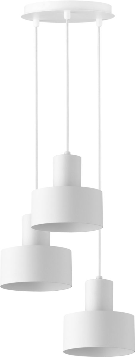 Lampa wisząca minimalistyczna RIF 3 koło biały, 3 × E27 – Sigma Lighting 30906