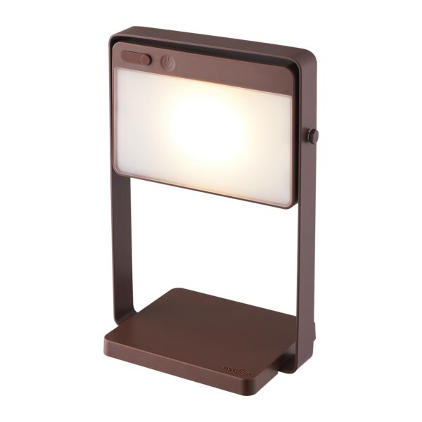 Lampa przenośna solarna minimalistyczna Nordlux SAULIO — brązowa, LED, 2418035018