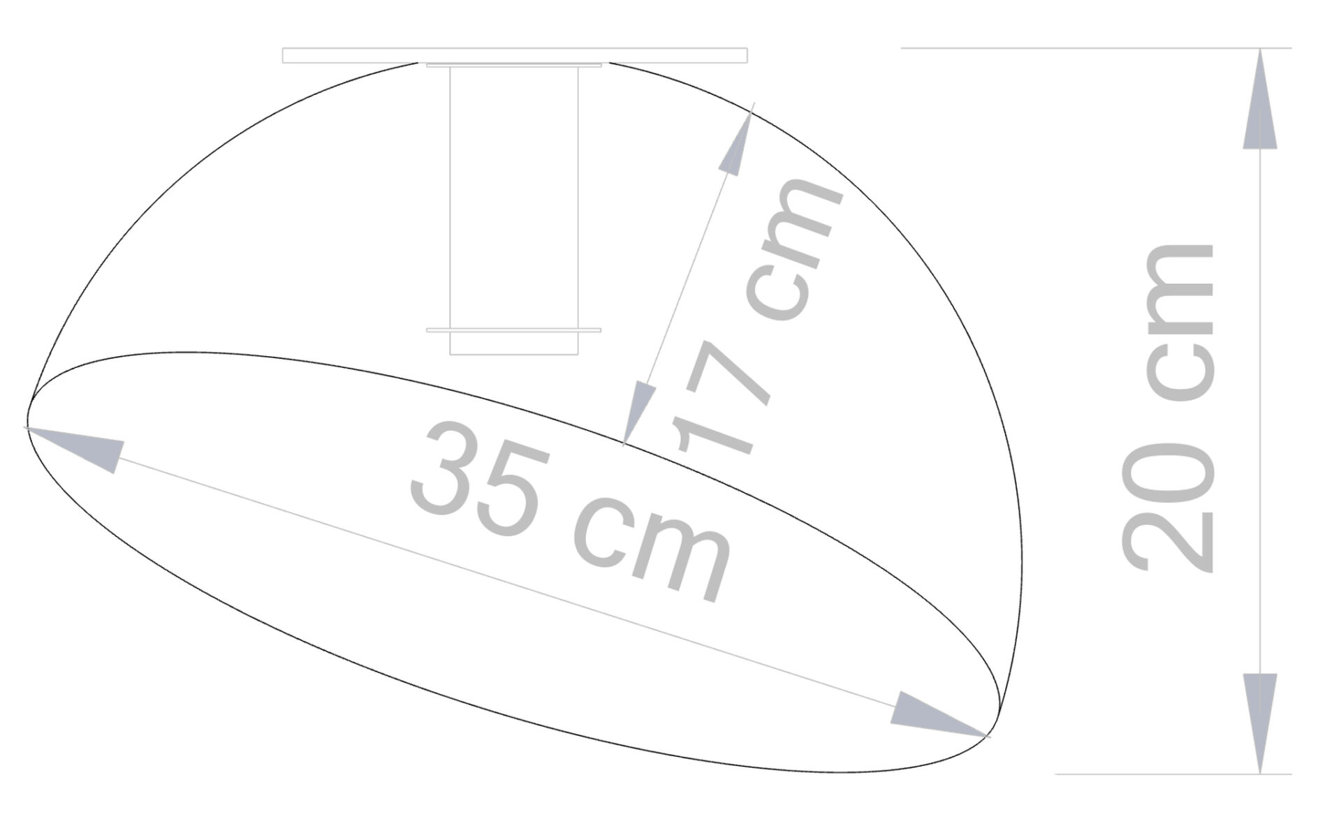 Plafon nowoczesny SFERA 35 biały/miedziany, 1 × E27 – Sigma Lighting 32462 - obrazek 3