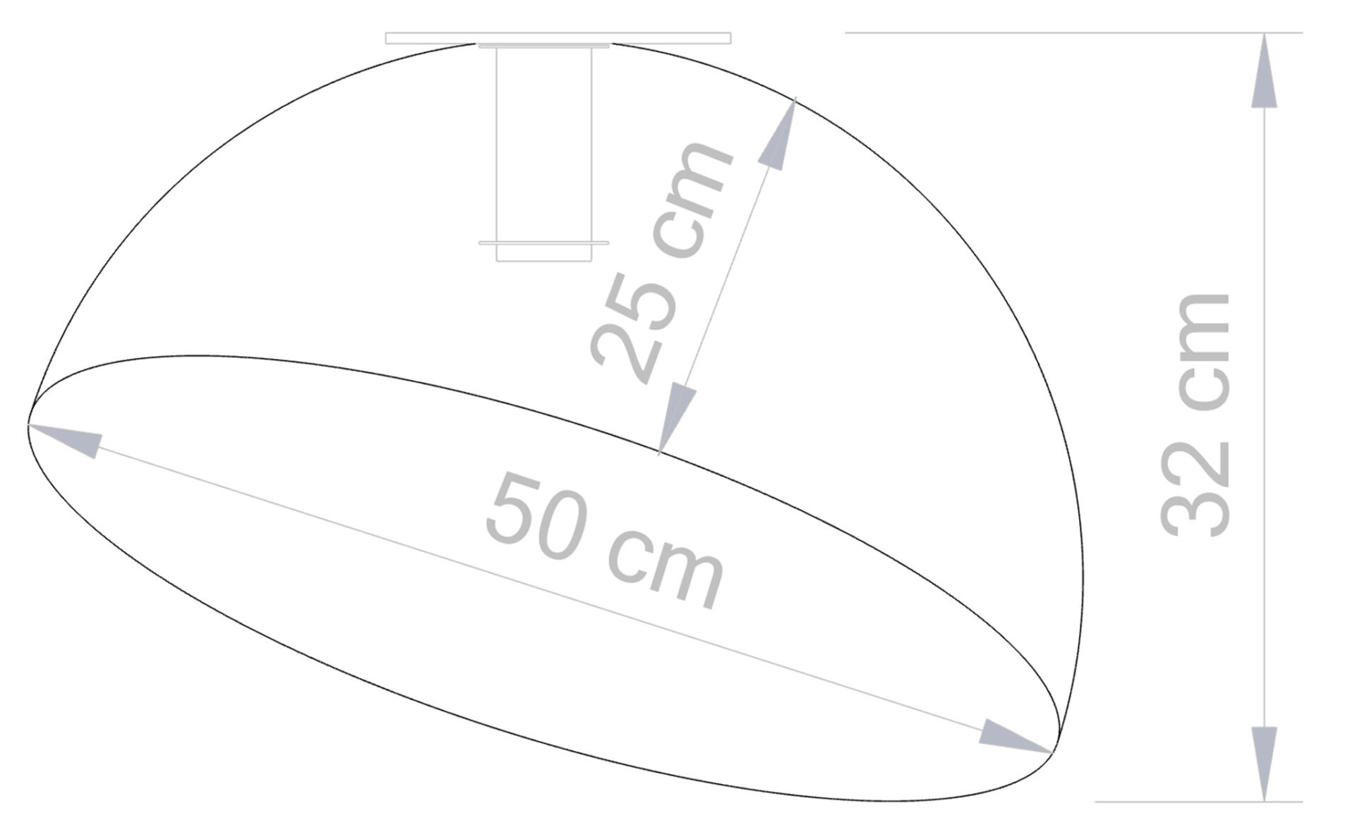 Plafon nowoczesny SFERA 50 biały/miedziany, 1 × E27 – Sigma Lighting 32461 - obrazek 2