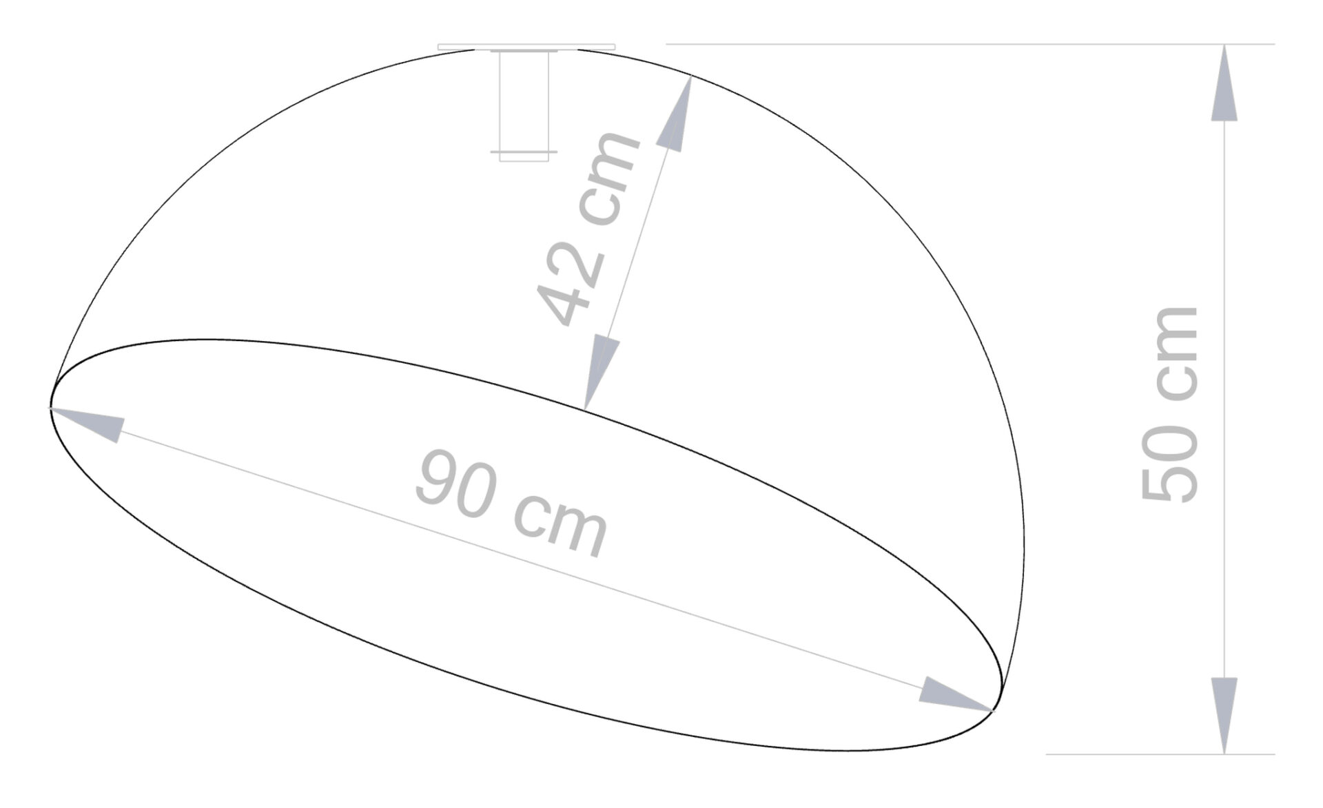 Plafon nowoczesny SFERA 90 biały/miedziany, 1 × E27 – Sigma Lighting 32459 - obrazek 3