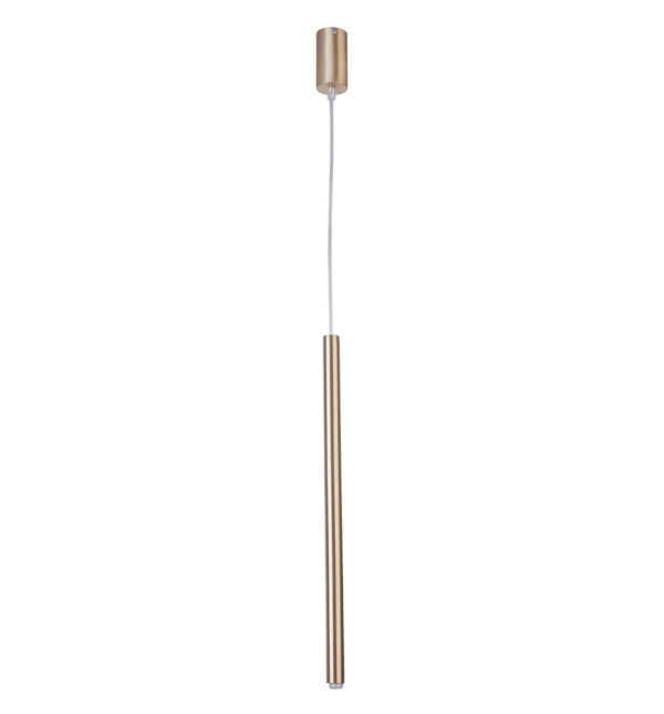 Lampa wisząca minimalistyczna SOPEL 1 prosty złoty 100% mosiądź, 1 × G9 – Sigma Lighting 33253
