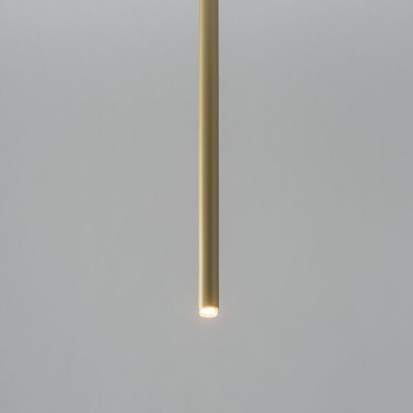 Lampa wisząca minimalistyczna SOPEL 1 prosty złoty, 1 × G9 – Sigma Lighting 33151