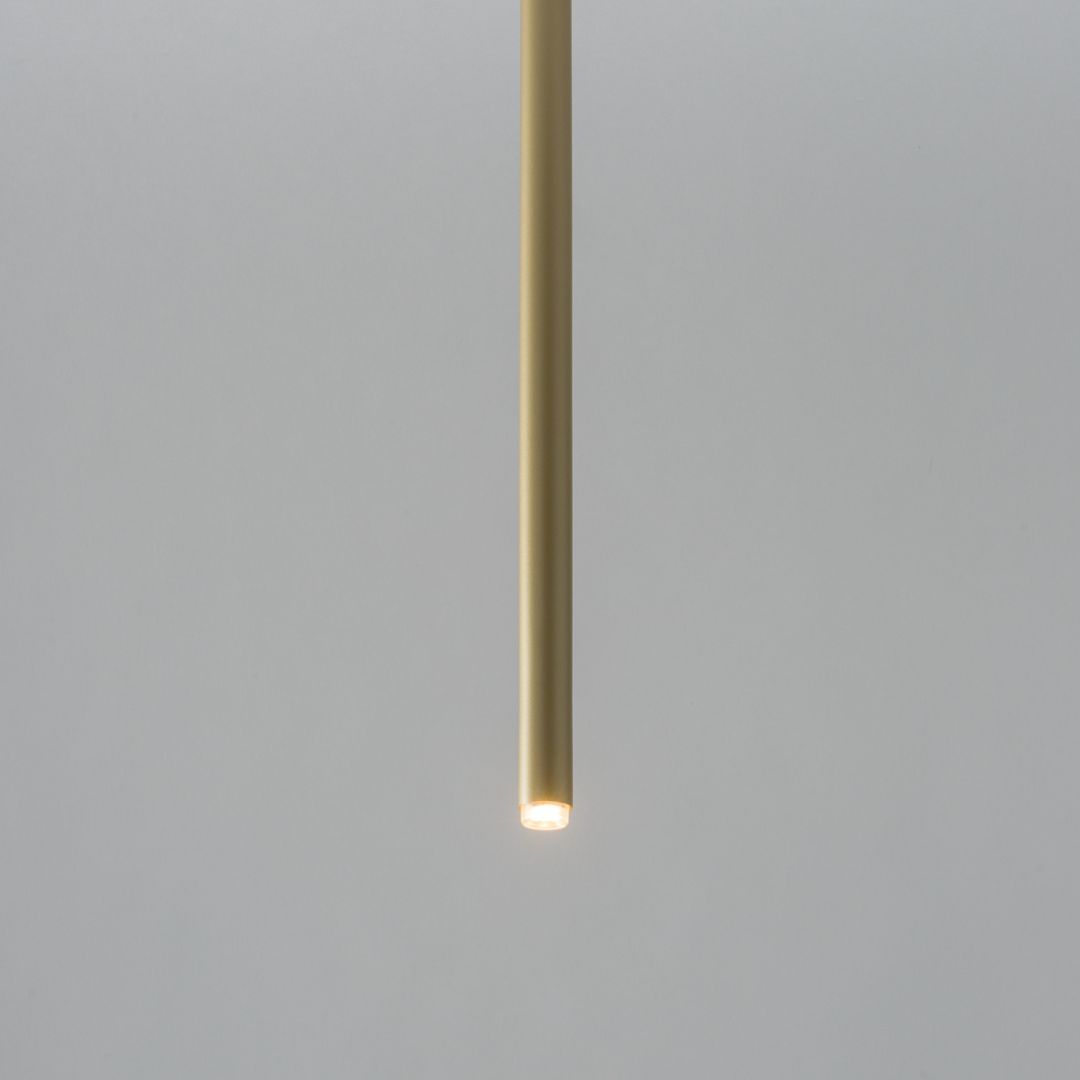 Lampa wisząca minimalistyczna SOPEL 1 prosty złoty, 1 × G9 – Sigma Lighting 33151