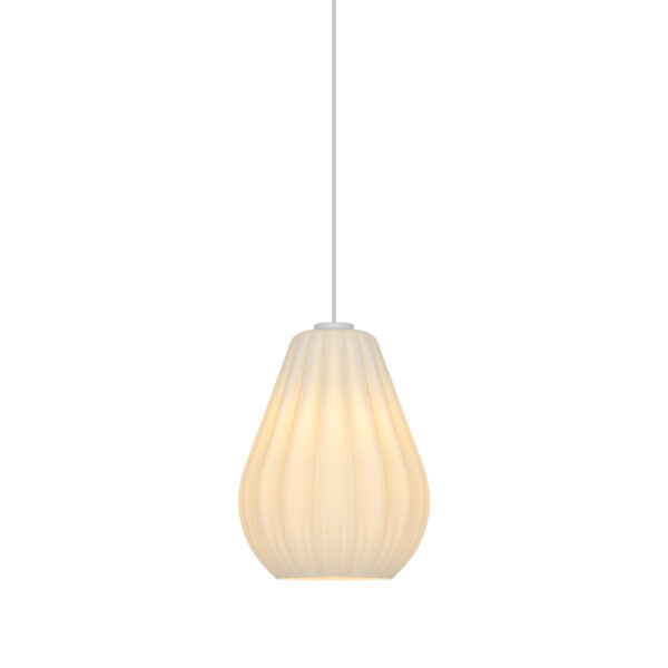 Lampa wisząca skandynawska Nordlux SALLINO — opalowa biel, E27, 2612363001
