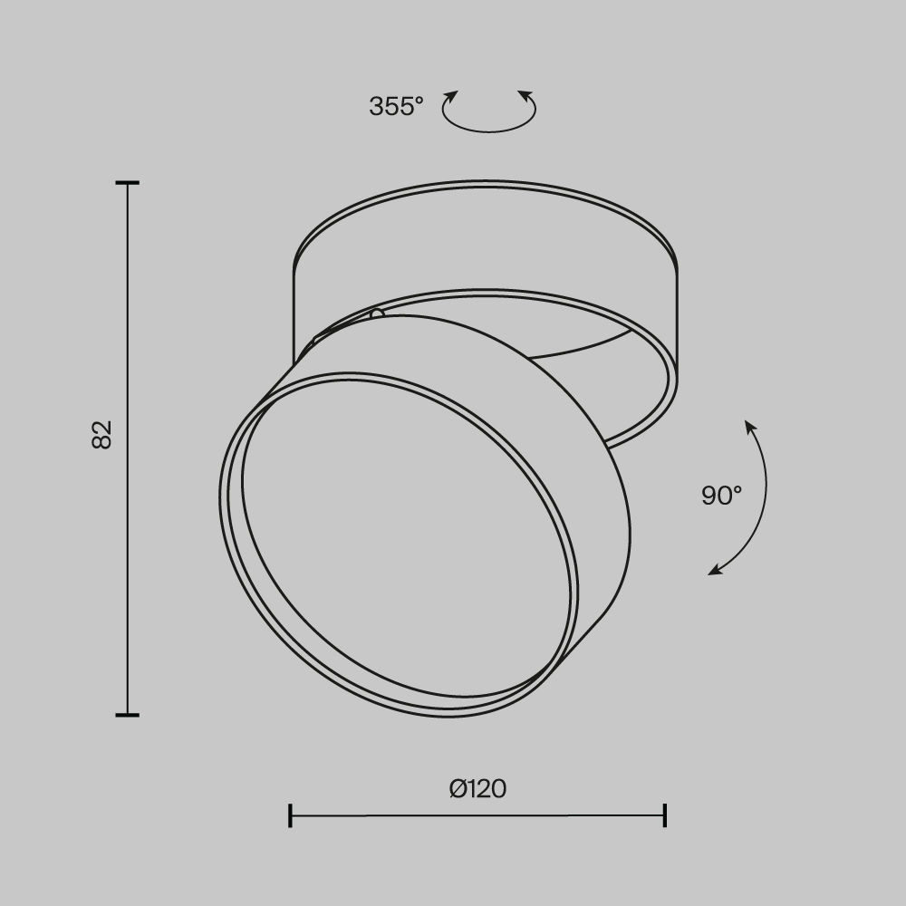 Oprawa sufitowa natynkowa ONDA C024CL-18W3K-W-1, biała, LED 18 W 3000 K – Maytoni - obrazek 6