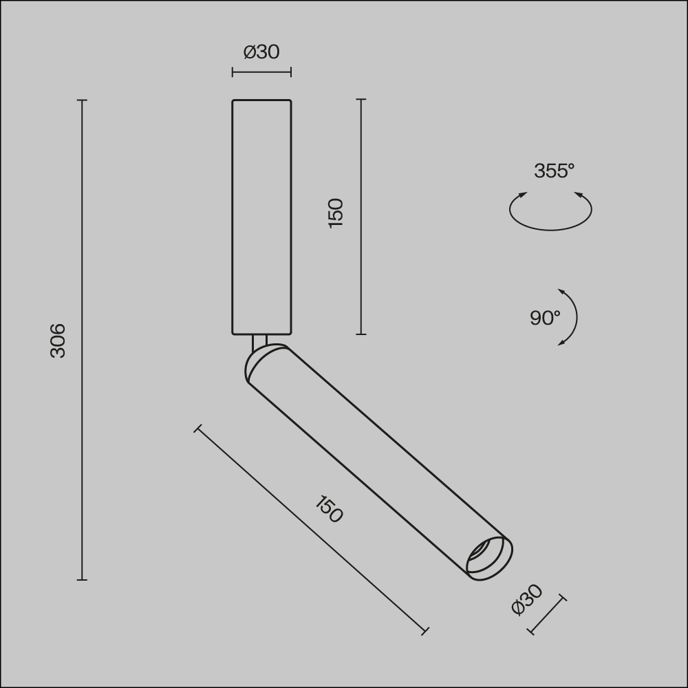 Oprawa sufitowa natynkowa FOCUS T C142CL-6W3K-B, czarna, LED 6 W 3000 K – Maytoni - obrazek 6