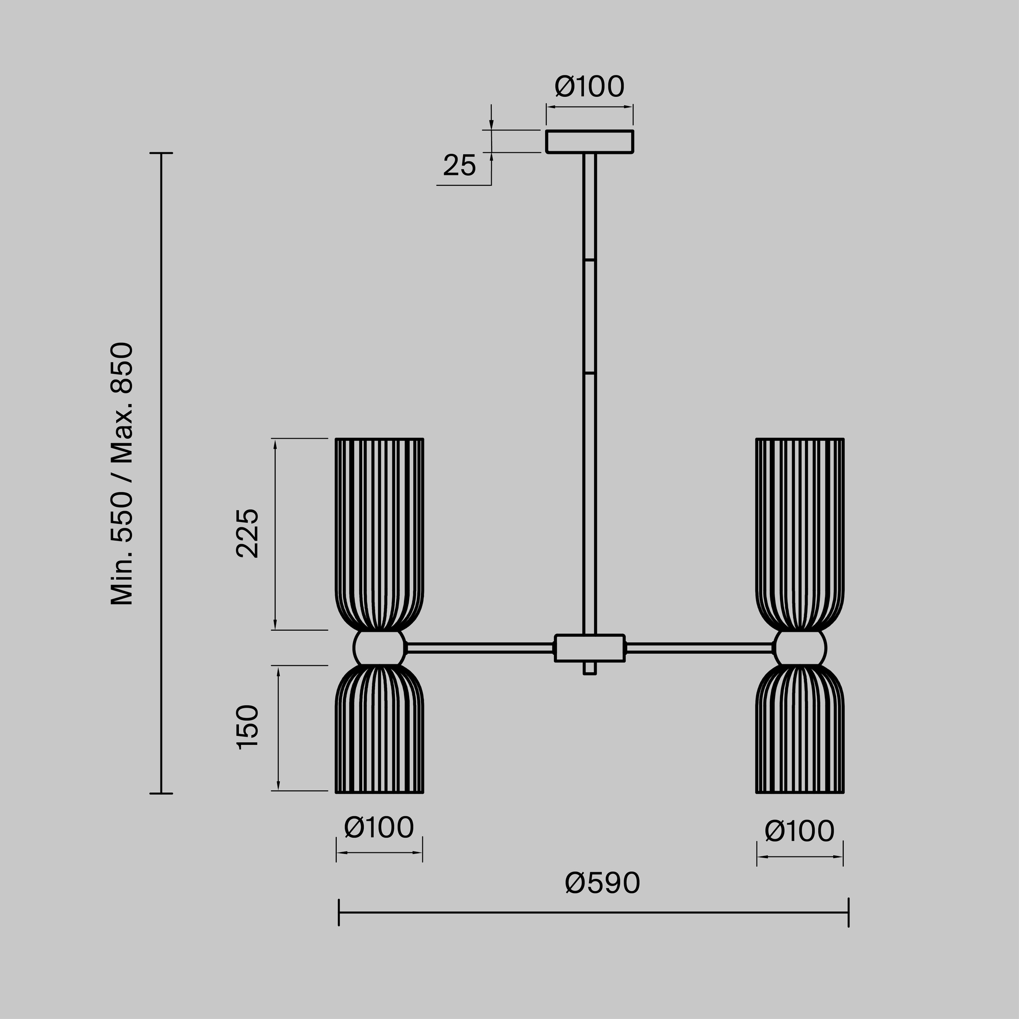 Lampa wisząca nowoczesna ANTIC MOD302PL-10W, złoto-biała, 10×E14 – Maytoni - obrazek 4